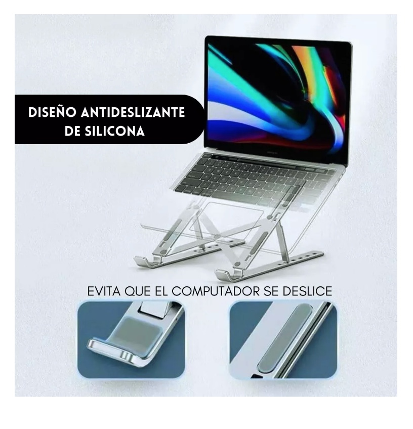 SOPORTE RIQUI SOPORTE ALZADOR ALUMINIO NOTEBOOK - 5