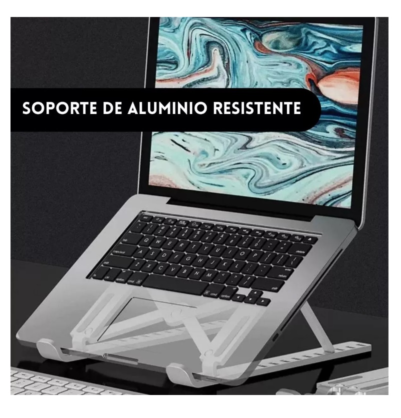 SOPORTE RIQUI SOPORTE ALZADOR ALUMINIO NOTEBOOK - 6
