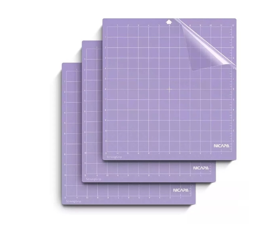 NICAPA Lot De 3 Tapis De Découpe Pour Silhouette Cameo 4/3/2/1 - Stronggrip Standardgrip Lightgrip 30,5x61cm