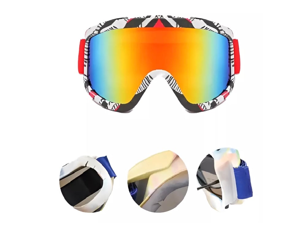 ANTIPARRAS RIQUI NIEVE UV400 SKI SNOWBOARD MOTOCROS AJUSTABLE - 3