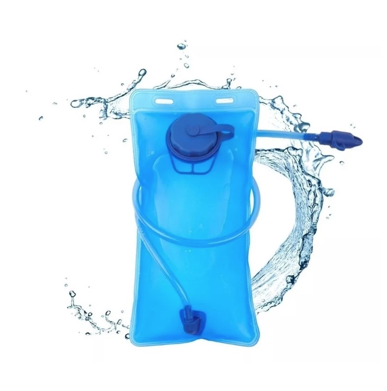 BOLSA DE HIDRATACIÓN RIQUI 2 L TREKKING, RUNNING CICLISMO COLOR CELESTE - 1