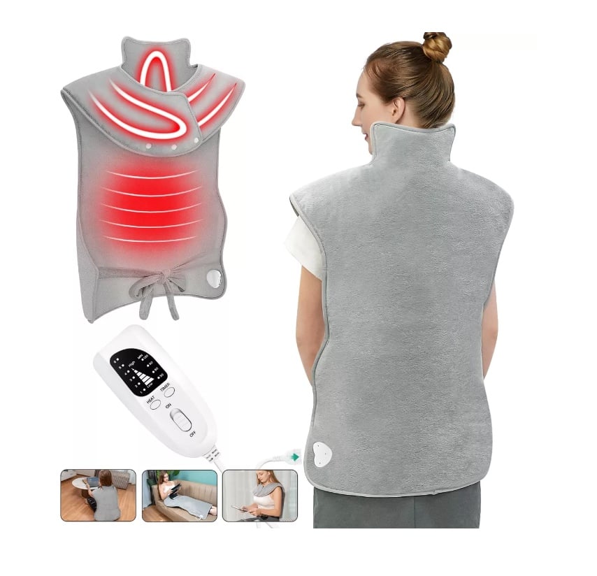 ALMOHADILLA COJIN TERMICO ELECTRICO DE CUELLO HOMBROS ESPALD - 1