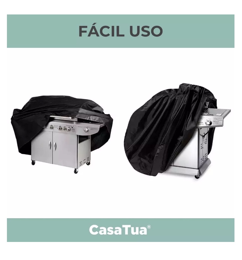 FUNDA CUBRE PARRILLA PROTECTOR IMPERMEABLE PARA EXTERIOR - 2