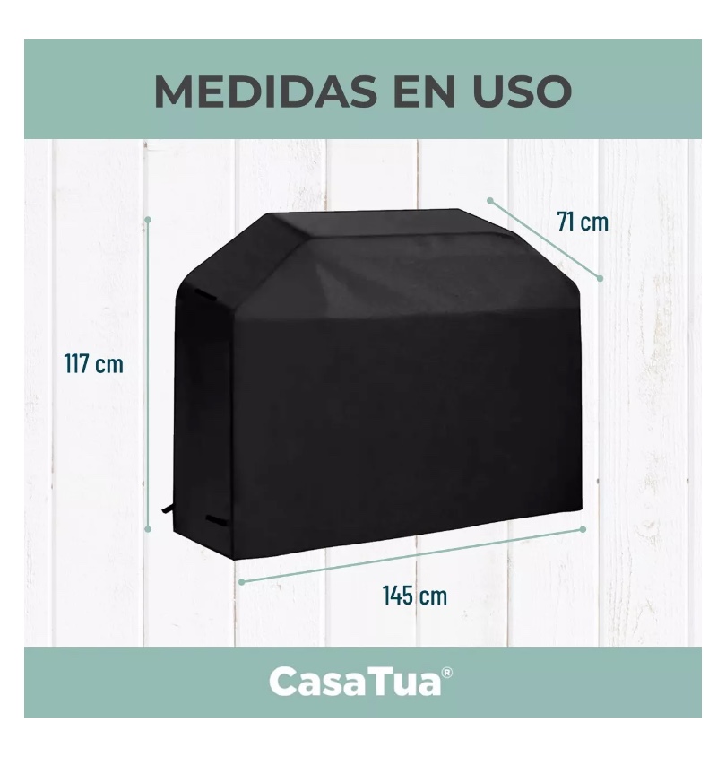 FUNDA CUBRE PARRILLA PROTECTOR IMPERMEABLE PARA EXTERIOR - 4