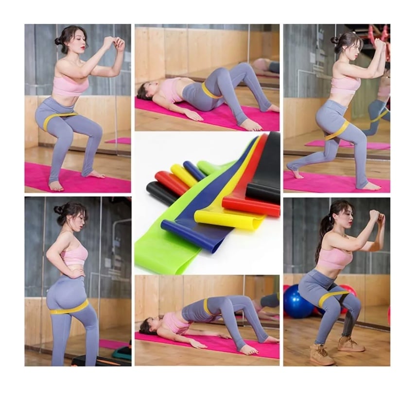 BANDAS ELASTICAS RIQUI LIGAS EJERCICIO ELASTICOS EJERCICIO SET X5 - 5