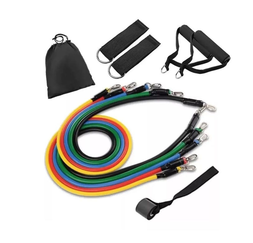 SET RIQUI BANDAS ELÁSTICAS RESISTENCIA PARA EJERCICIOS 11 PIEZAS - 2