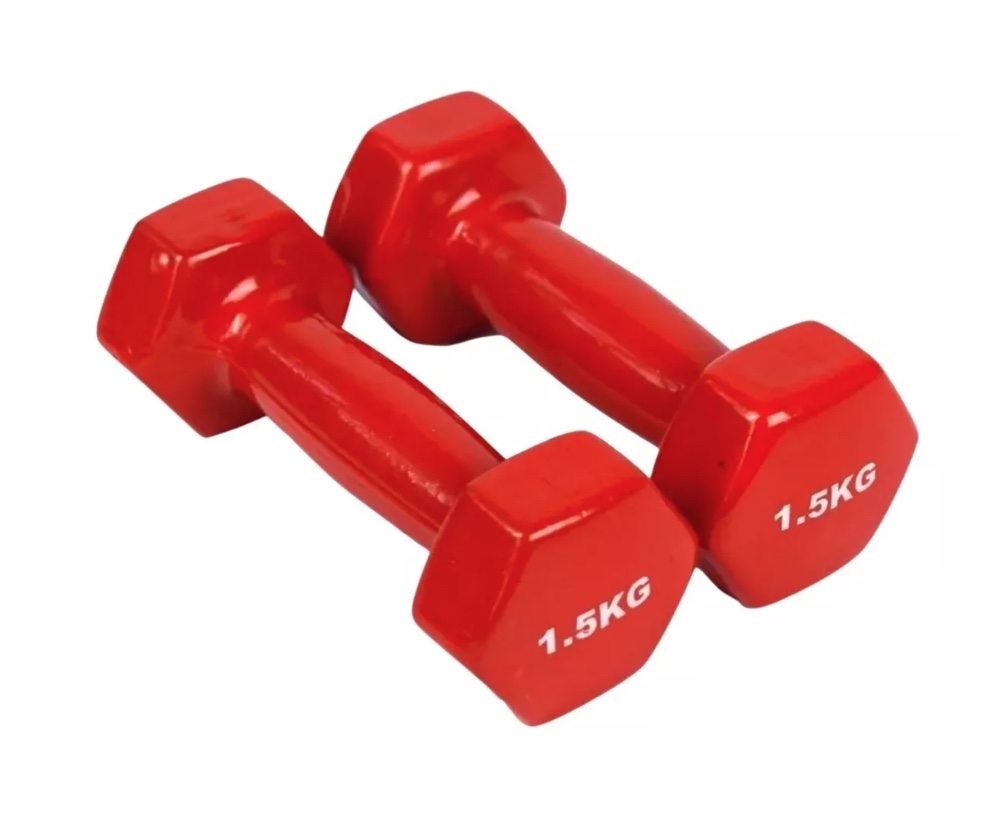 PAR MANCUERNAS RIQUI ACERO 1.5 KG HEXAGONALES - 2