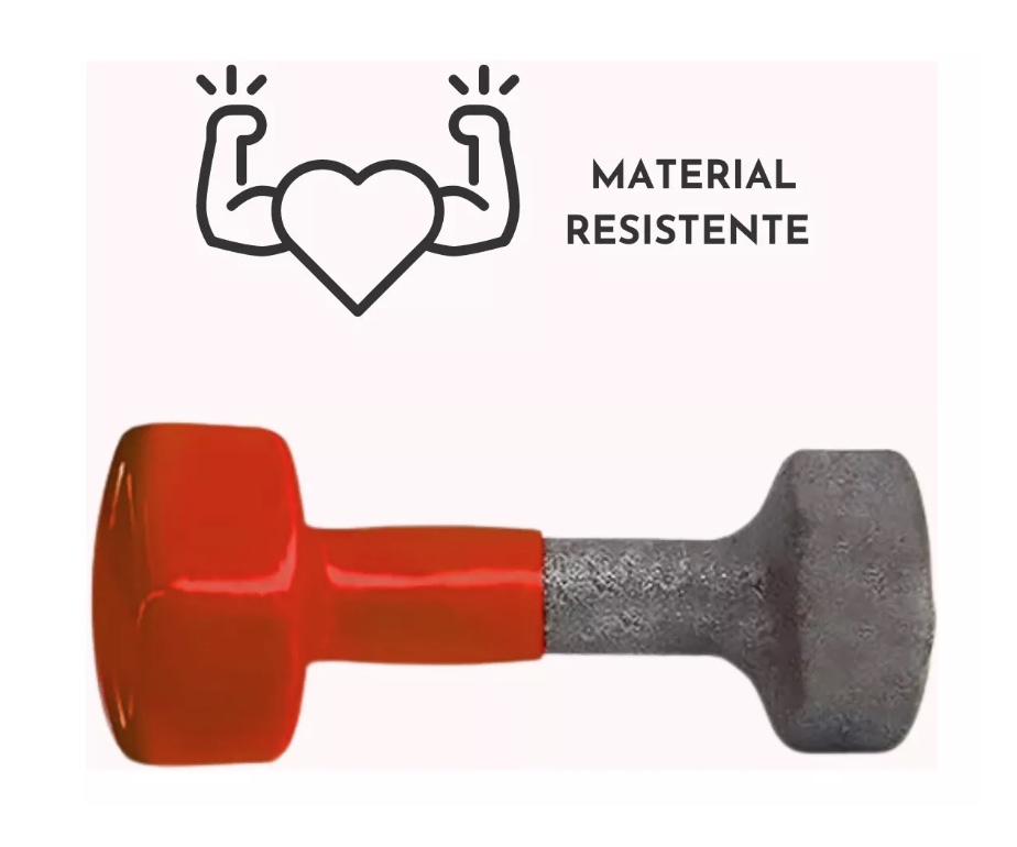 PAR MANCUERNAS RIQUI ACERO 1.5 KG HEXAGONALES - 4