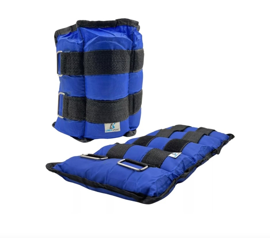 PAR DE PESAS RIQUI NYLON TOBILLERA Y MUÑECA 3KG C/U (TOTAL 6KG EL PAR) - 1