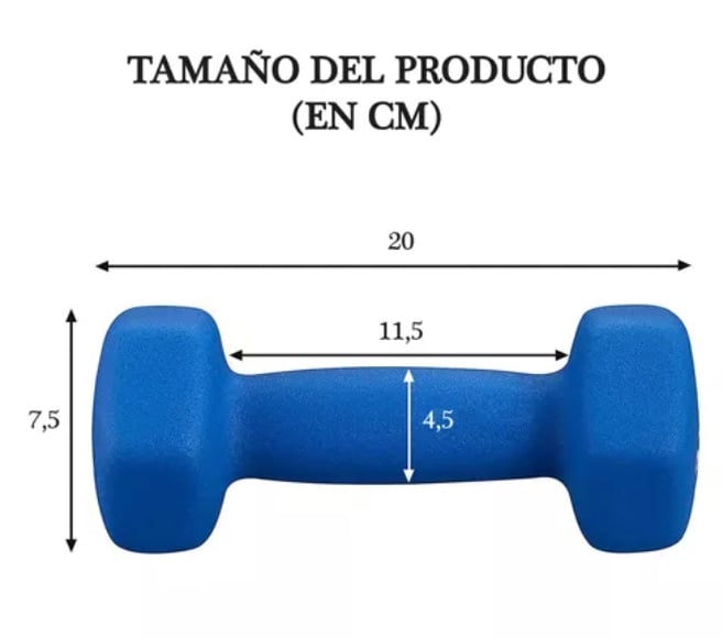 MANCUERNA DE VINILO RIQUI ACERO 3KG DE PESA - 3