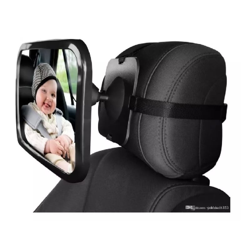 ESPEJO RIQUI RETROVISOR AUTO SEGURIDAD NIÑOS NEGRO - 1
