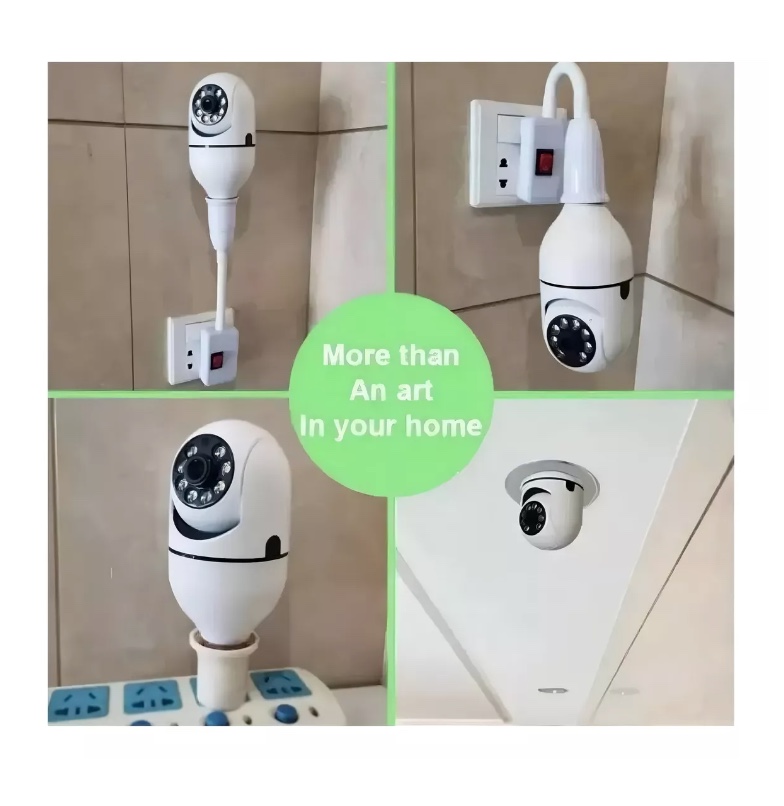 CÁMARA RIQUI IP SEGURIDAD AMPOLLETA MOTORIZADA 360° - 5