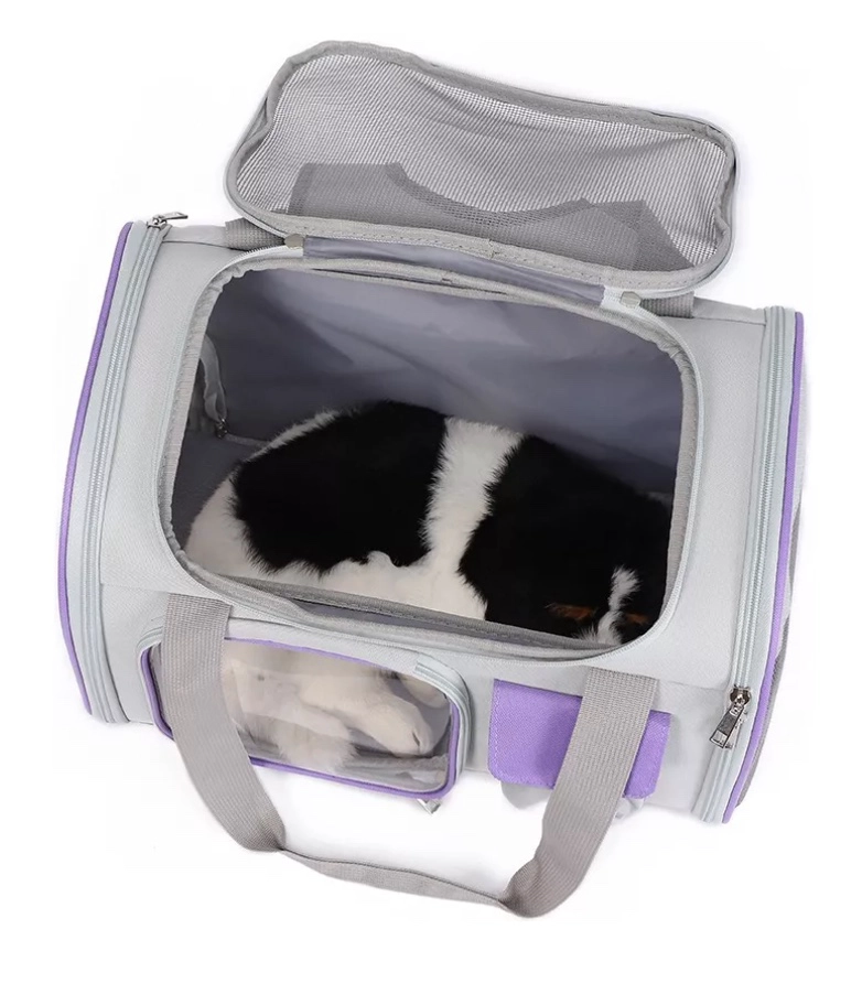 MOCHILA TRANSPORTADORA PERROS GATOS TRANSPORDORA CANIL BOLSO ROROR RIQUI - 7