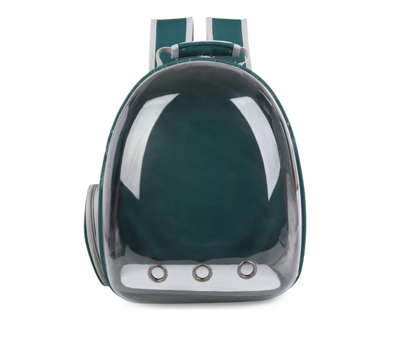 MOCHILA TRANSPORTADORA PERROS GATOS BOLSO TRANSPARENTE RIQUI S - 2