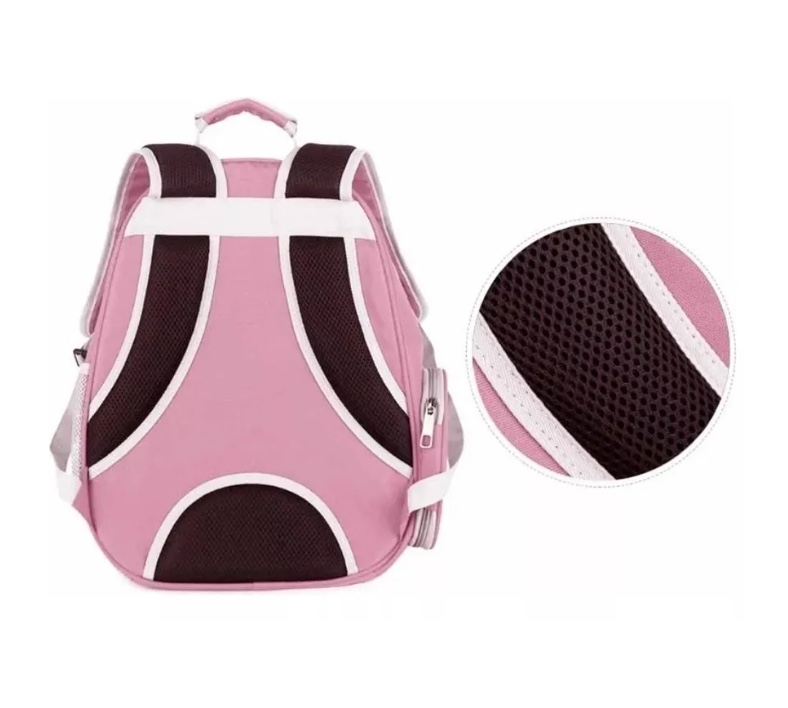 BOLSO TRANSPORTADOR MASCOSTAS MOCHILA PORTA RIQUI ROSADO - 5