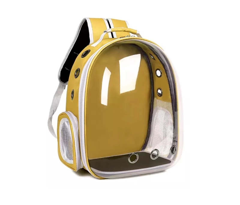 MOCHILA TRANSPORTADORA GATOS TRANSPARENTE BOLSO RIQUI S - 2