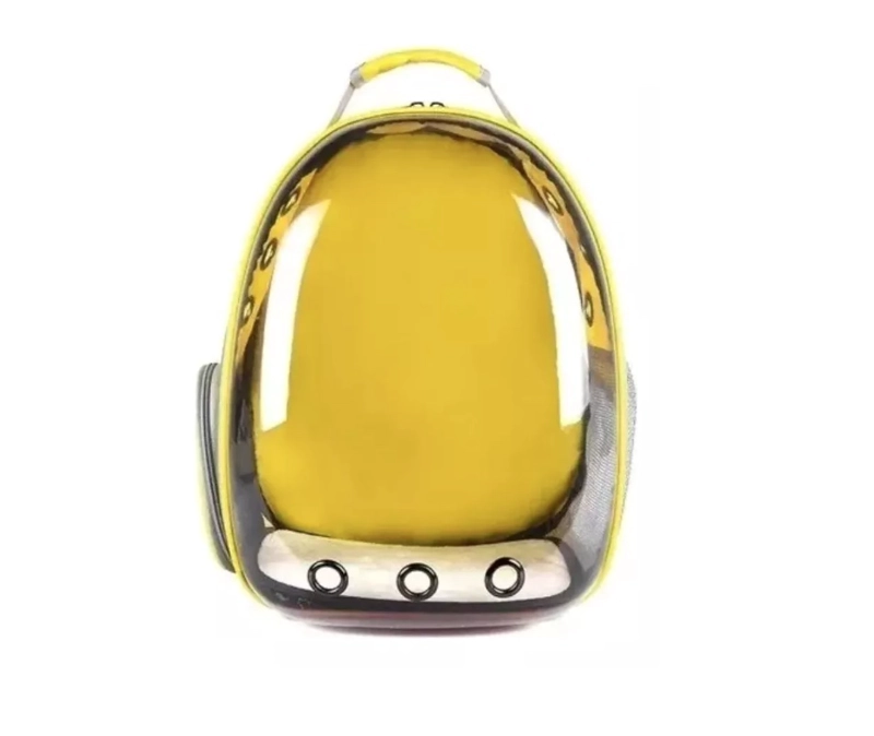 MOCHILA TRANSPORTADORA GATOS TRANSPARENTE BOLSO RIQUI S - 6