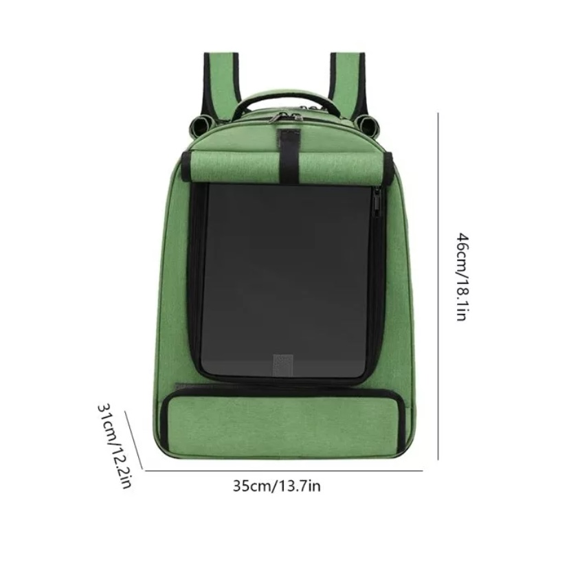 MOCHILA TRANSPORTADORA PERROS GATOS BOLSO MALLA RIQUI S XL - 8