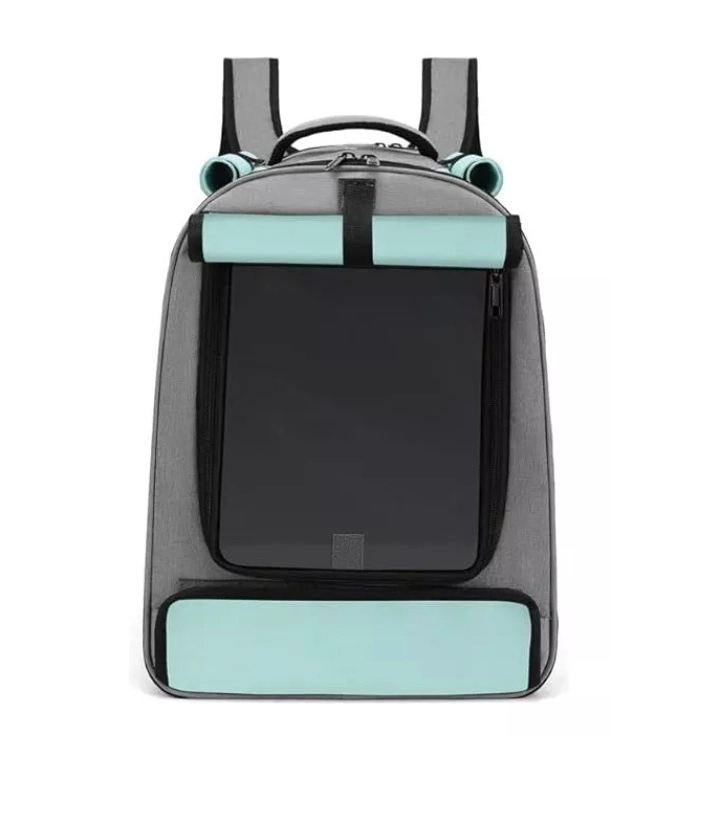 MOCHILA TRANSPORTADORA PERROS GATOS BOLSO MALLA RIQUI S XL - 1
