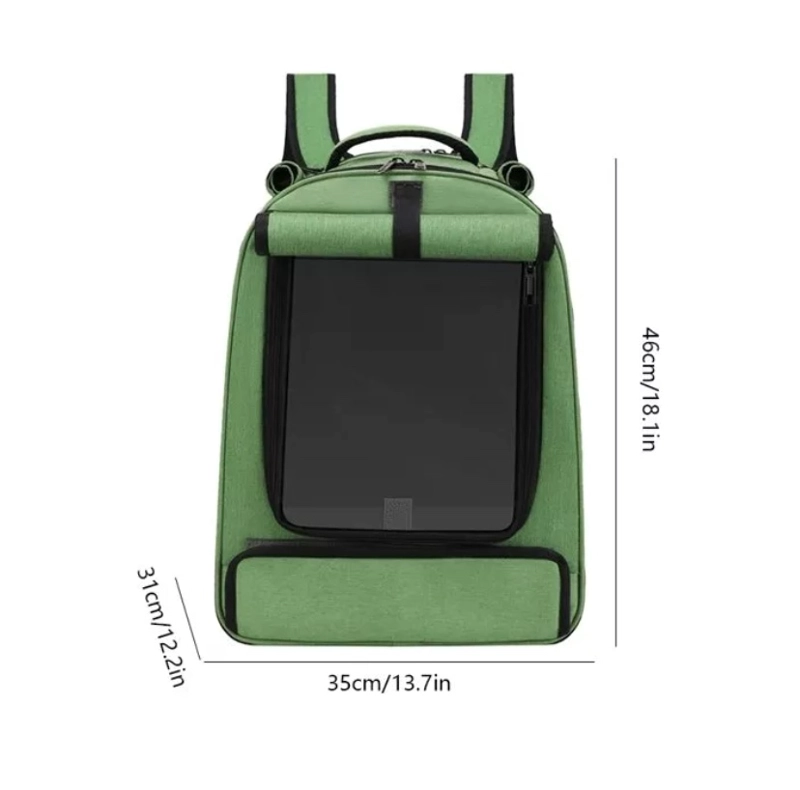 MOCHILA TRANSPORTADORA PERROS GATOS BOLSO MALLA RIQUI S XL - 3