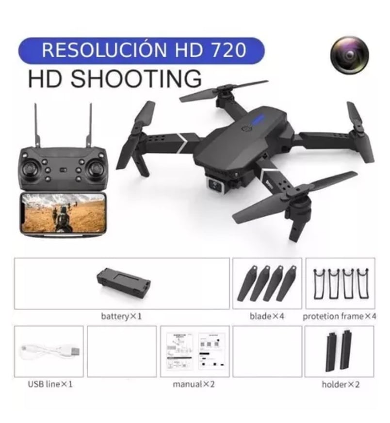 DRONE RIQUI 4K PROFESIONAL DUAL CÁMARA WIFI - 3