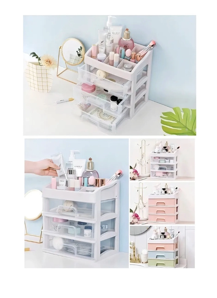 Organizador De Cosmeticos Maquillajes 3 Cajones - 3