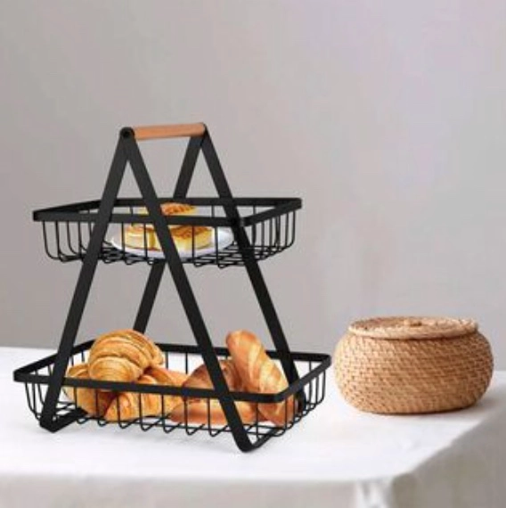 CANASTA ORGANIZADOR DE FRUTA Y VERDURAS 2 NIVELES - 3