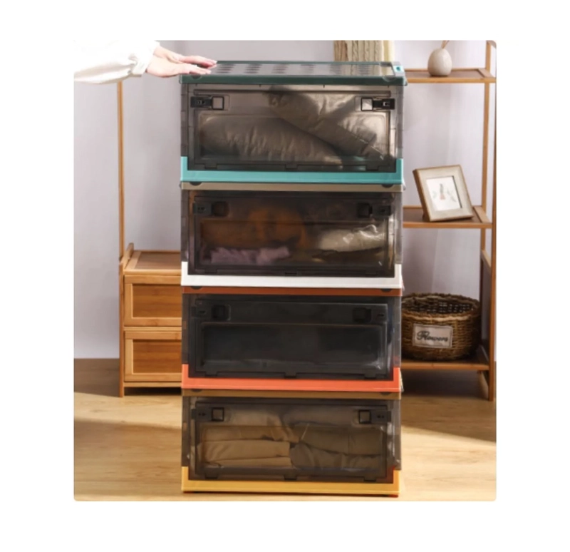 CAJA ORGANIZADORA CON RUEDAS APILABLE 42 LITROS CAJONERA - 4