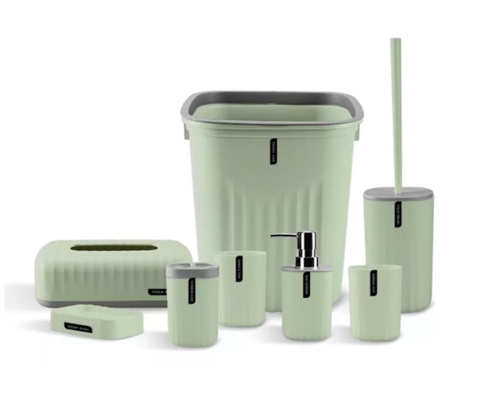 SET JUEGO DE ACCESORIOS DE BAÑO 8 PIEZAS - 1