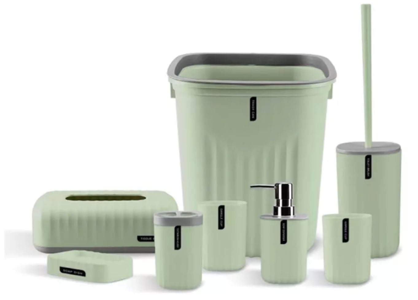 SET JUEGO DE ACCESORIOS DE BAÑO 8 PIEZAS - 3