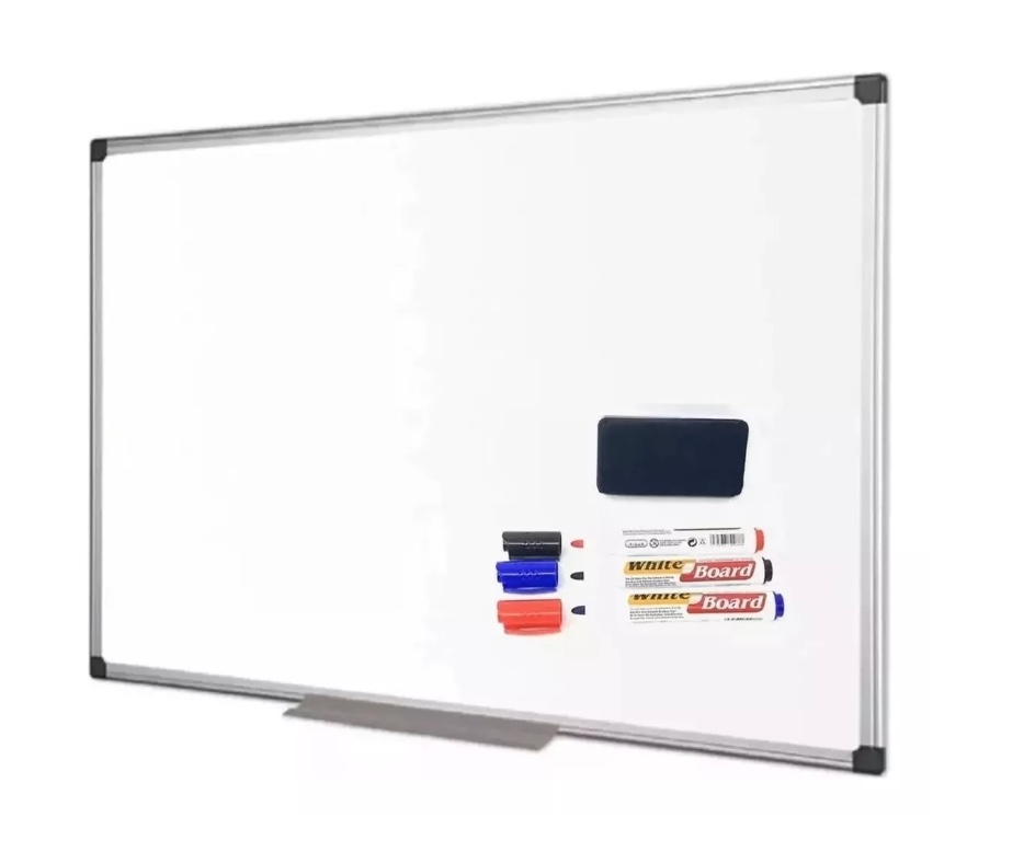 PIZARRA RIQUI ACRÍLICA BLANCA 60X90 CM + SET 3 PLUMONES Y BORRADOR - 1