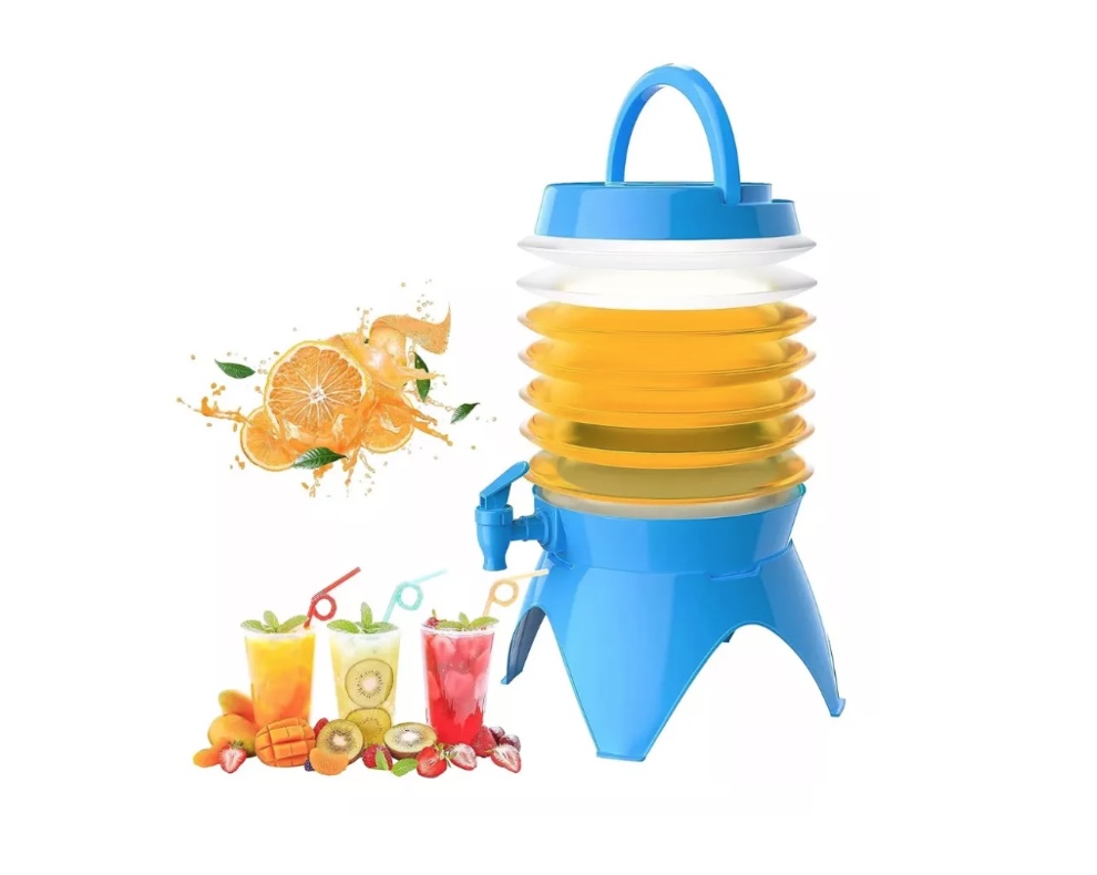 CONTENEDOR DE AGUA RIQUI PLEGABLE DISPENSADOR DE AGUA 3.5 LITROS - 1