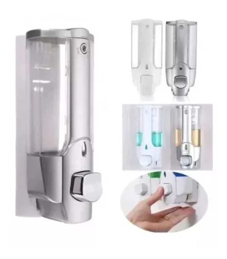 DISPENSADOR DE JABON LAVALOZA ALCOHOL GEL /ONLINECLUB COLOR CROMADO - 4