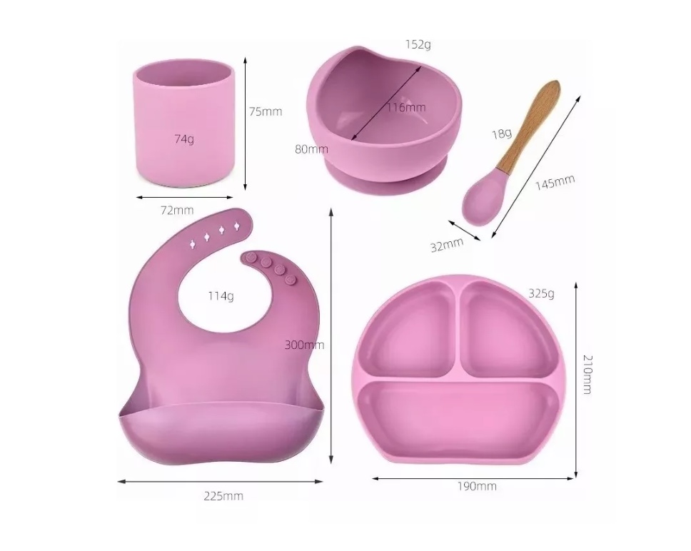 PLATO RIQUI INFANTIL BEBÉS VAJILLA COMIDA SILICONA A SALVO AMARILLO - 2