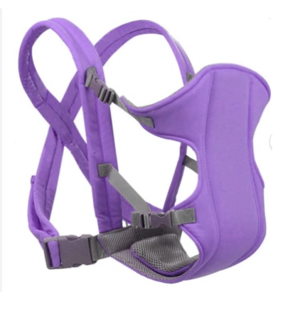 MOCHILA RIQUI PORTABEBÉS ACOLCHADO CANGURO AJUSTABLE MORADO - 4
