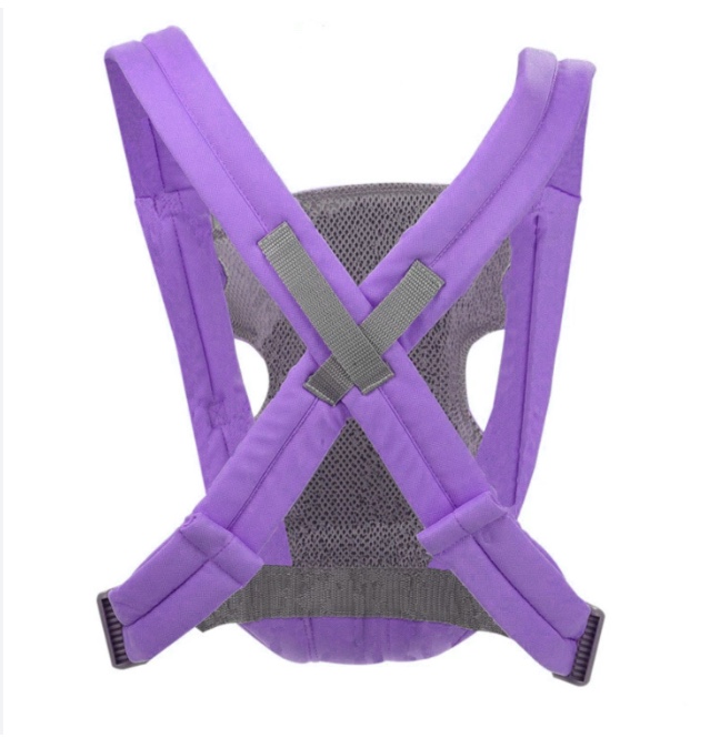 MOCHILA RIQUI PORTABEBÉS ACOLCHADO CANGURO AJUSTABLE MORADO - 5