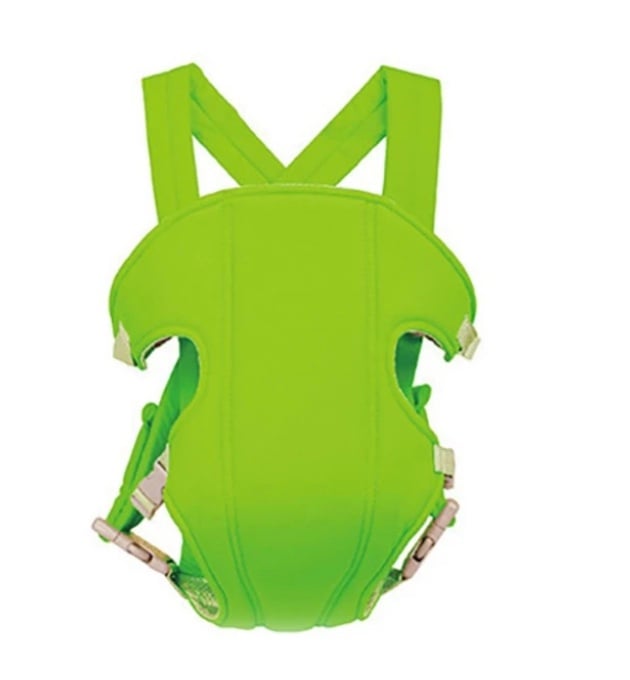 MOCHILA RIQUI PORTABEBÉS ACOLCHADO CANGURO AJUSTABLE VERDE - 1