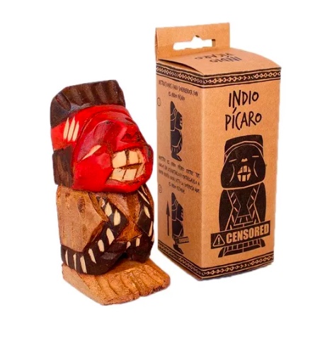 REPISA RIQUI INDIO PÍCARO MADERA CON CAJA - 1