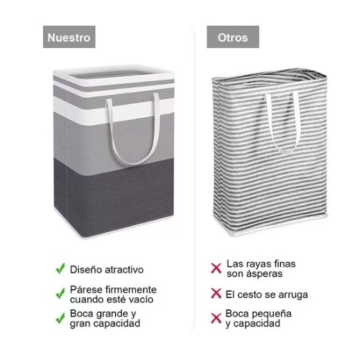 CESTO GRANDE PLEGABLE 75 L PACK 2 - 3