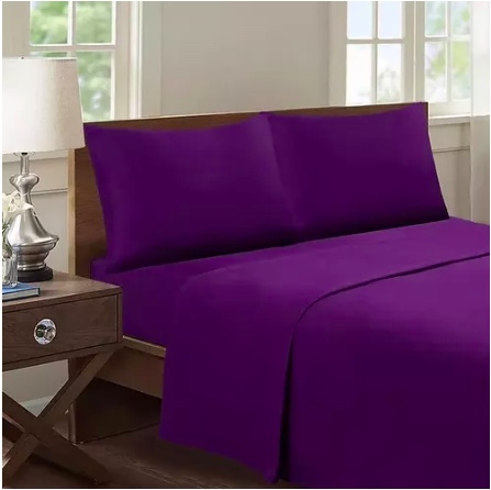 SET SÁBANAS RIQUI 1.5 PLAZAS 188 HILOS MORADO - 1