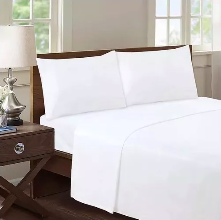 SET SÁBANAS RIQUI 1.5 PLAZAS 188 HILOS BLANCO - 1