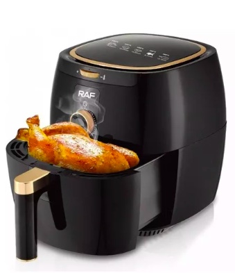FREIDORA AIRE SIN ACEITE RAF 5.5L 1300W HLC HOME COLOR NEGRO - 1