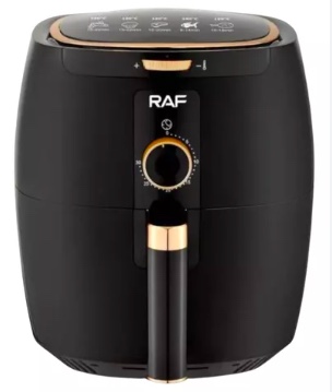 FREIDORA AIRE SIN ACEITE RAF 5.5L 1300W HLC HOME COLOR NEGRO - 3