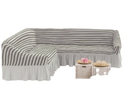 FUNDA CUBRE SOFA CUADRILLE CON DISEÑO TIPO L - 1
