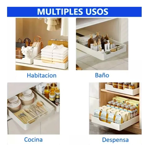 ORGANIZADOR DE COCINA REPISA EXTRAIBLE - 6