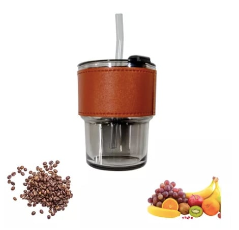 TAZA DE VIDRIO CON BOMBILLA - 1