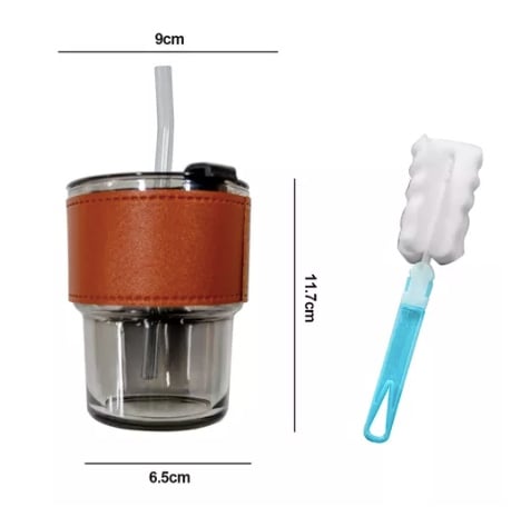 TAZA DE VIDRIO CON BOMBILLA - 2