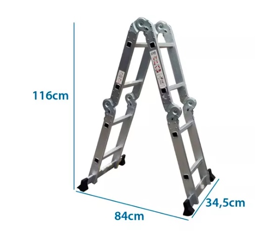 ESCALERA MULTIPROPOSITO 2,5MT 8 PELDAÑOS - 2