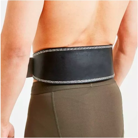CINTURÓN LUMBAR RIQUI CUERO PARA PESAS - 6