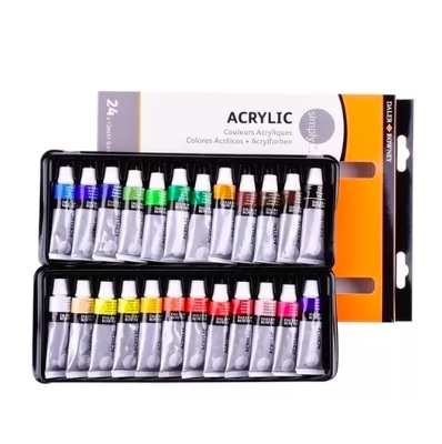PINTURA ACRÍLICA RIQUI DALER ROWNEY 12 ML 24 TUBOS - 1